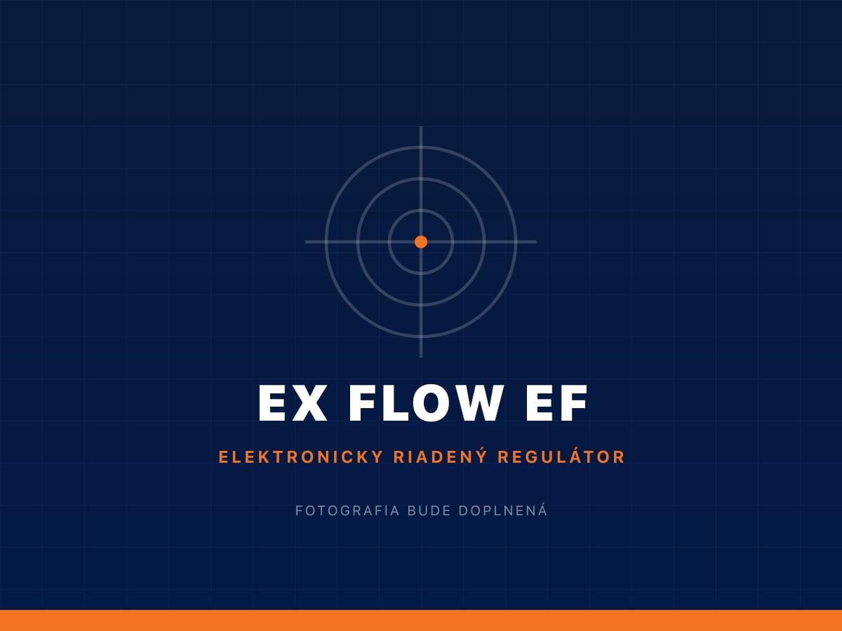 EX FLOW EF elektronicky riadený regulátor tlaku plynu